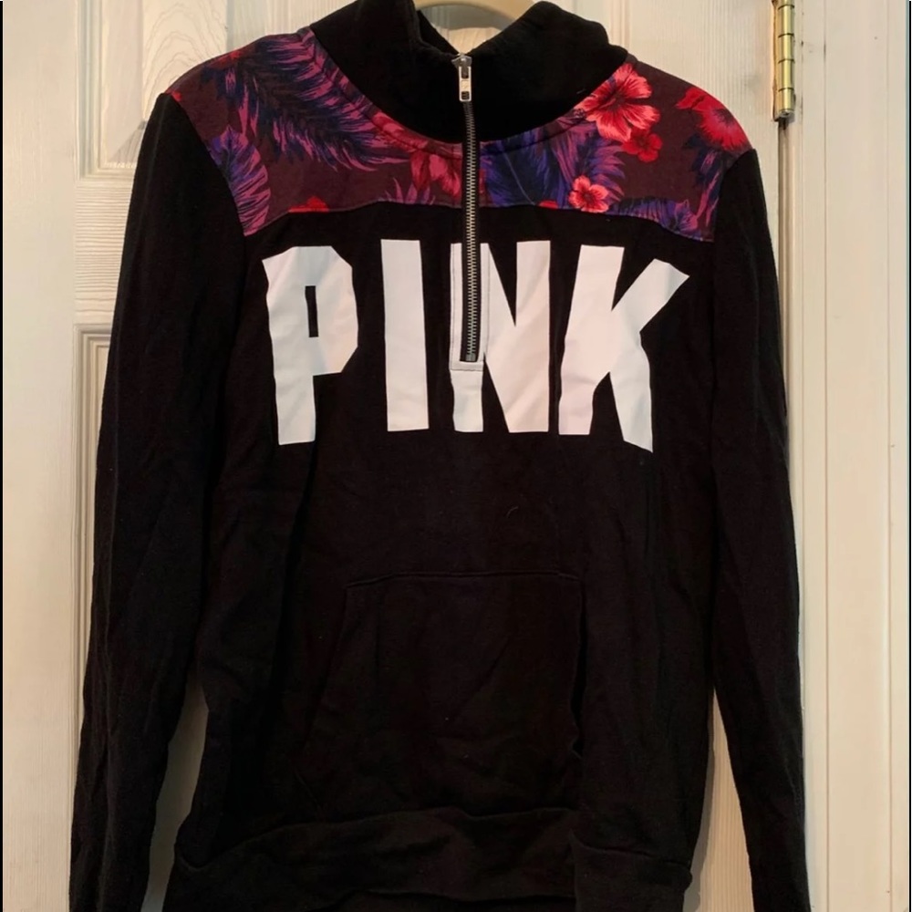 VS/Pink Half Zip Sweater